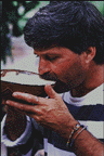 Joe Molinaro drinking chicha